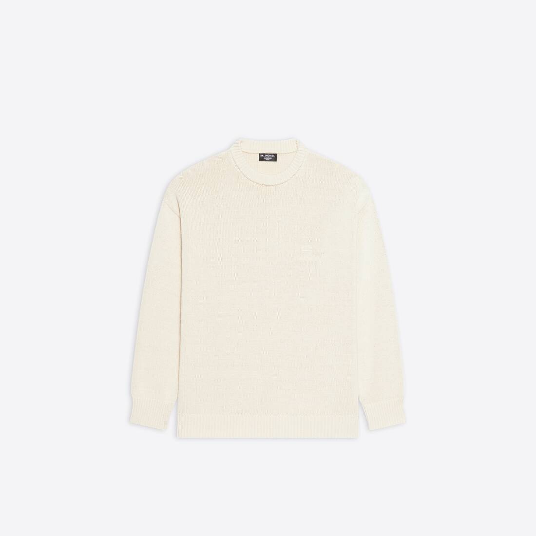 Men's Sporty B Sweater in White - 1