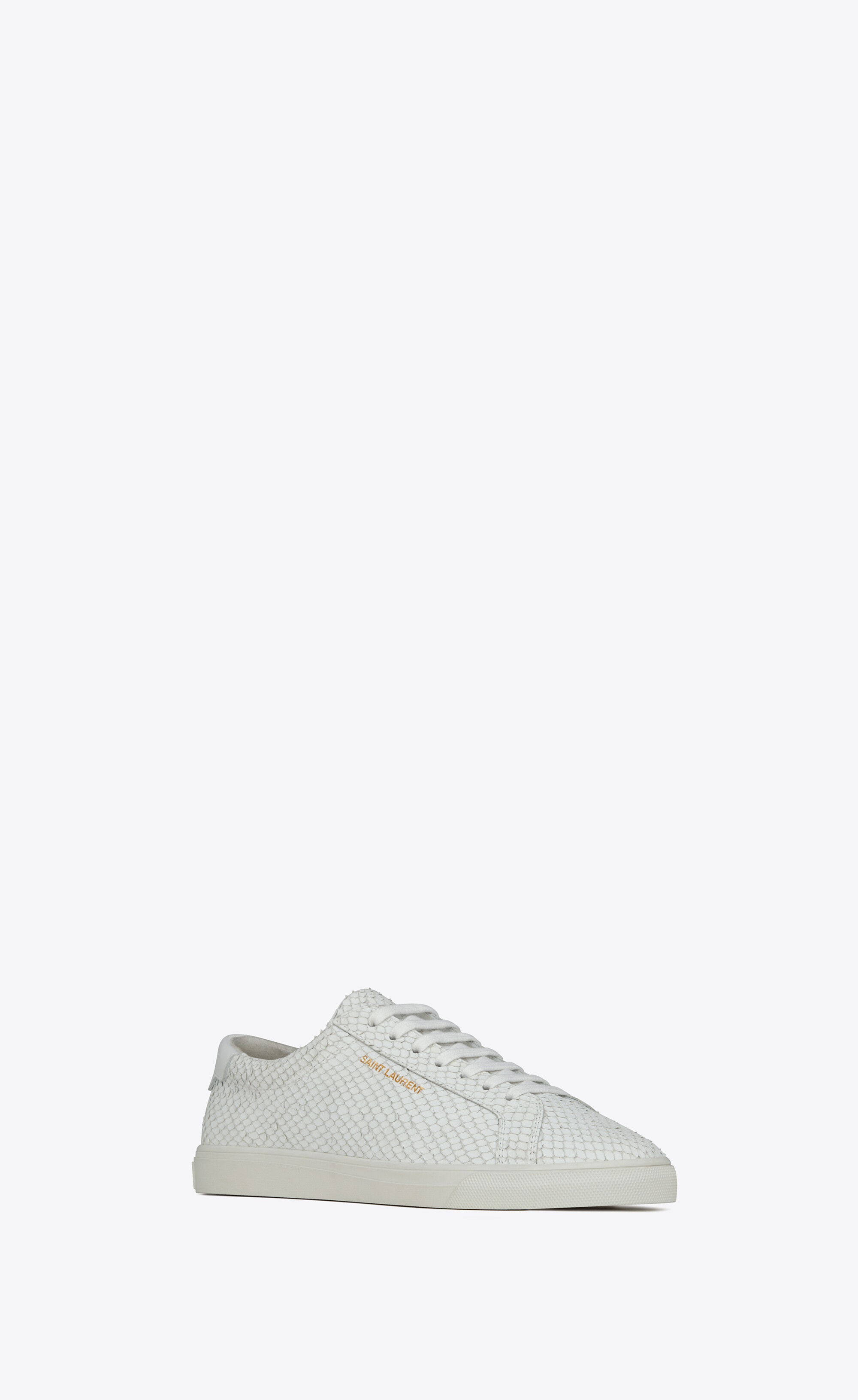 andy sneakers in python-embossed nubuck and smooth leather - 4