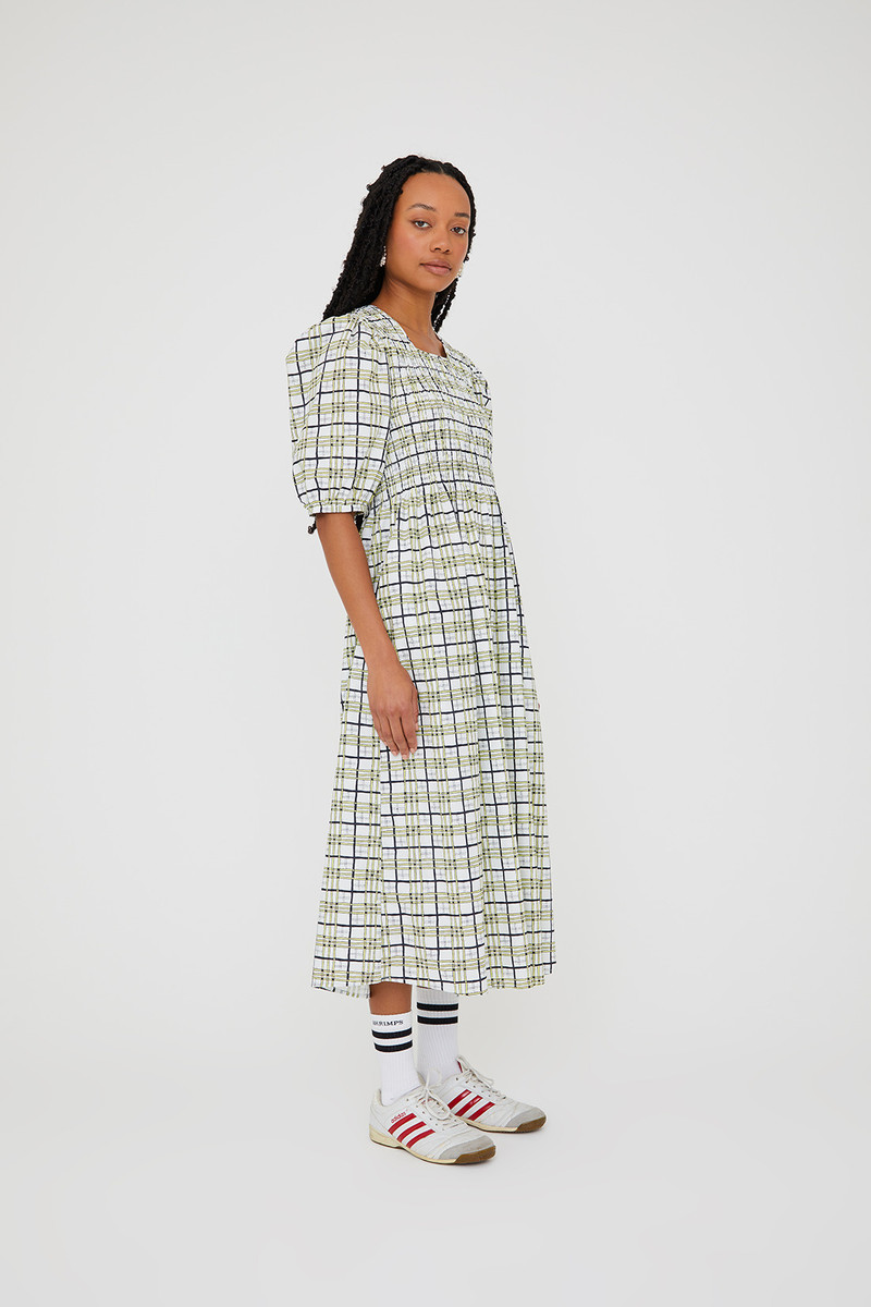 Daria Dress - Yellow/Black Check 8