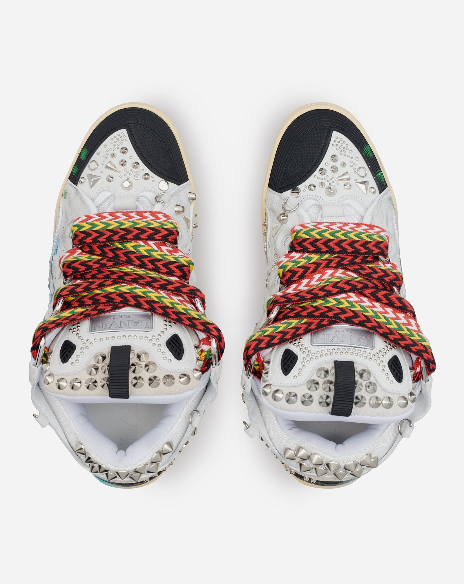 LEATHER CURB SNEAKERS - 5