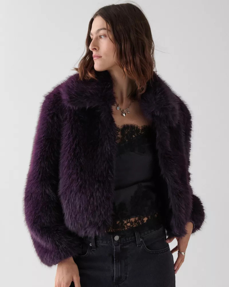 kate spade Faux Fur Jacket outlook