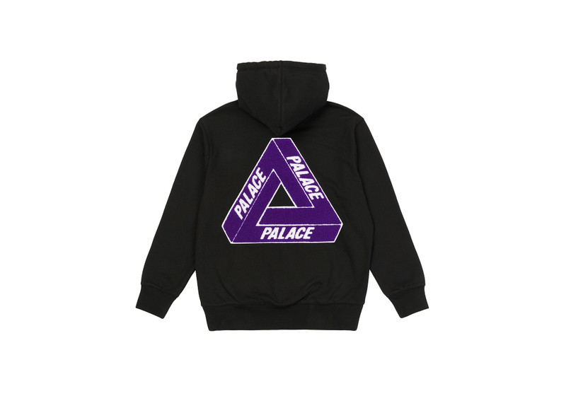 TRI-CHENILLE HOOD BLACK - 1
