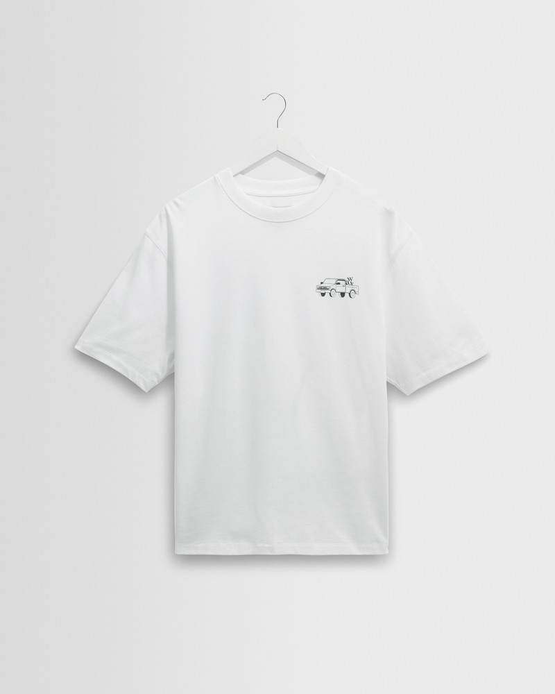 Milton - White Daffodil Graphic Organic Cotton T-Shirt 8