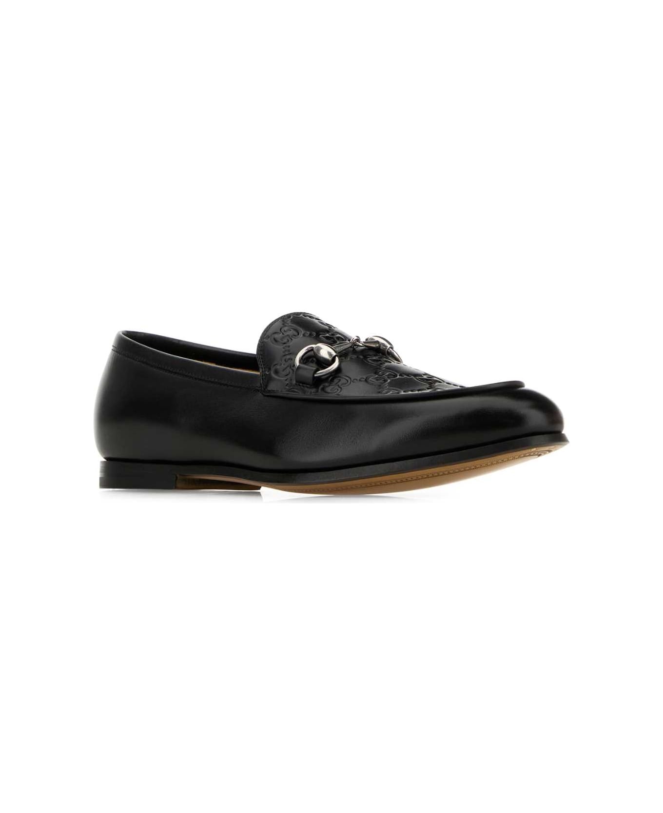 Black Leather Loafers - 2