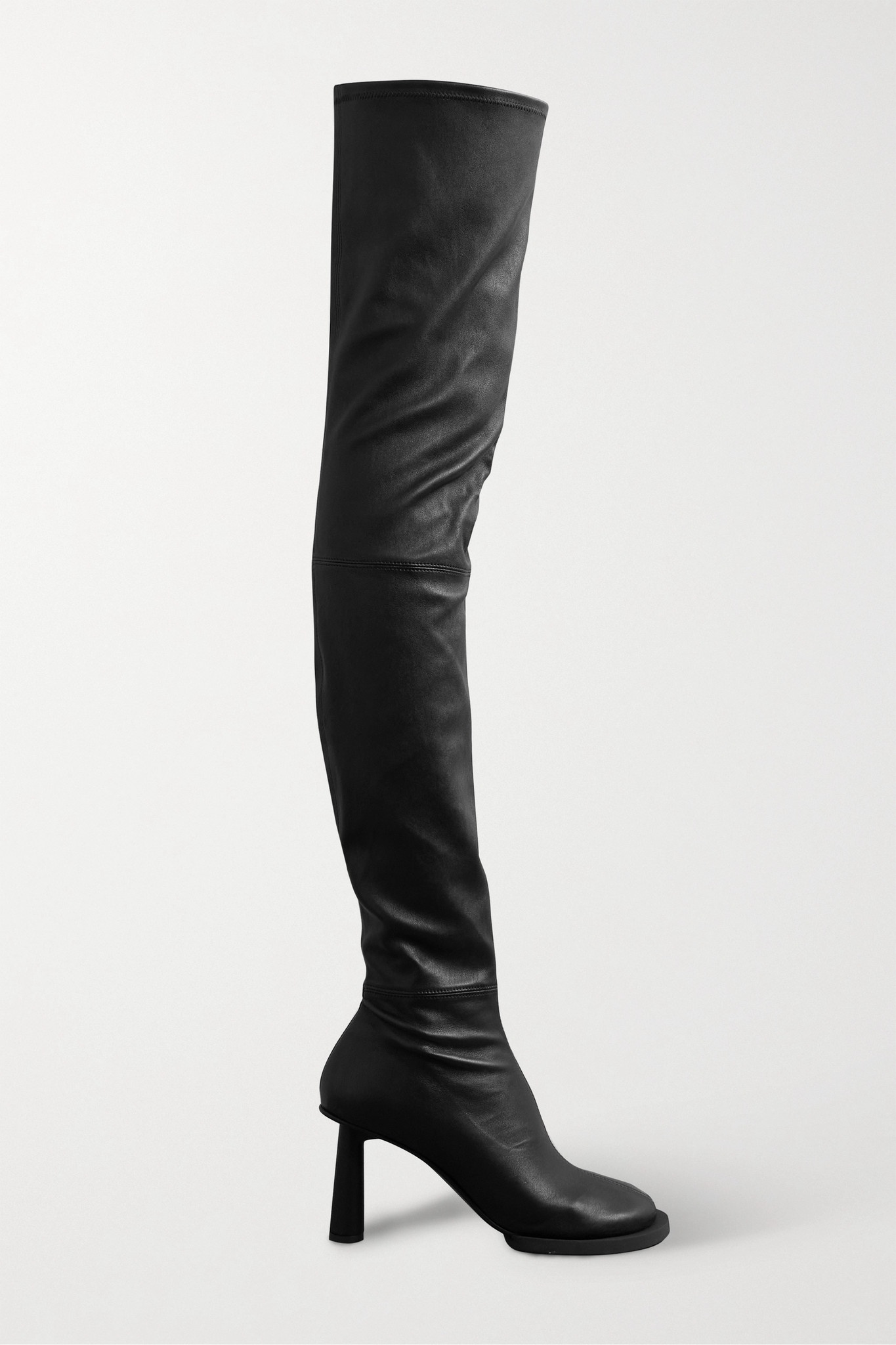 Carré Ronds leather over-the-knee boots - 1