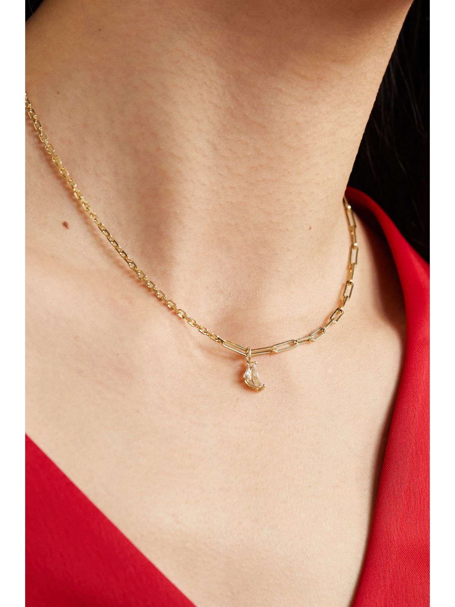 18-karat gold topaz necklace Gold - 2