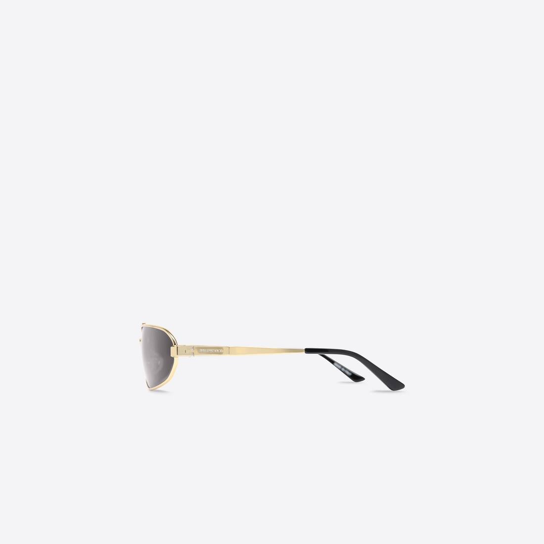 Stretch Oval Sunglasses in Black - 2