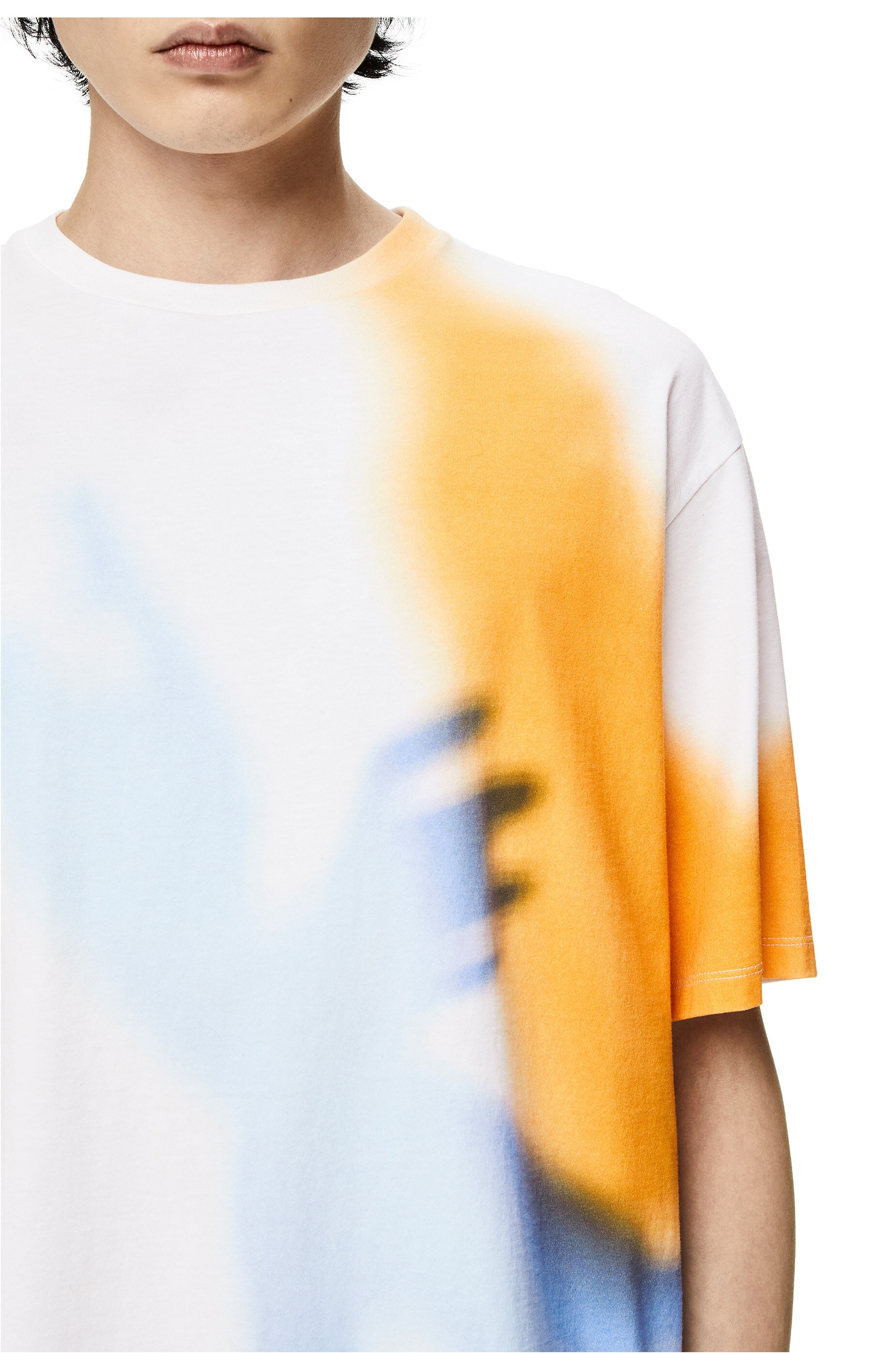 Shadow print T-shirt in cotton - 5