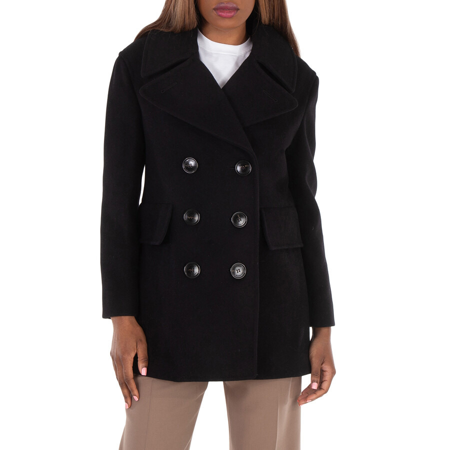 Burberry Ashwater Long-Sleeved Wool Peacoat - 1