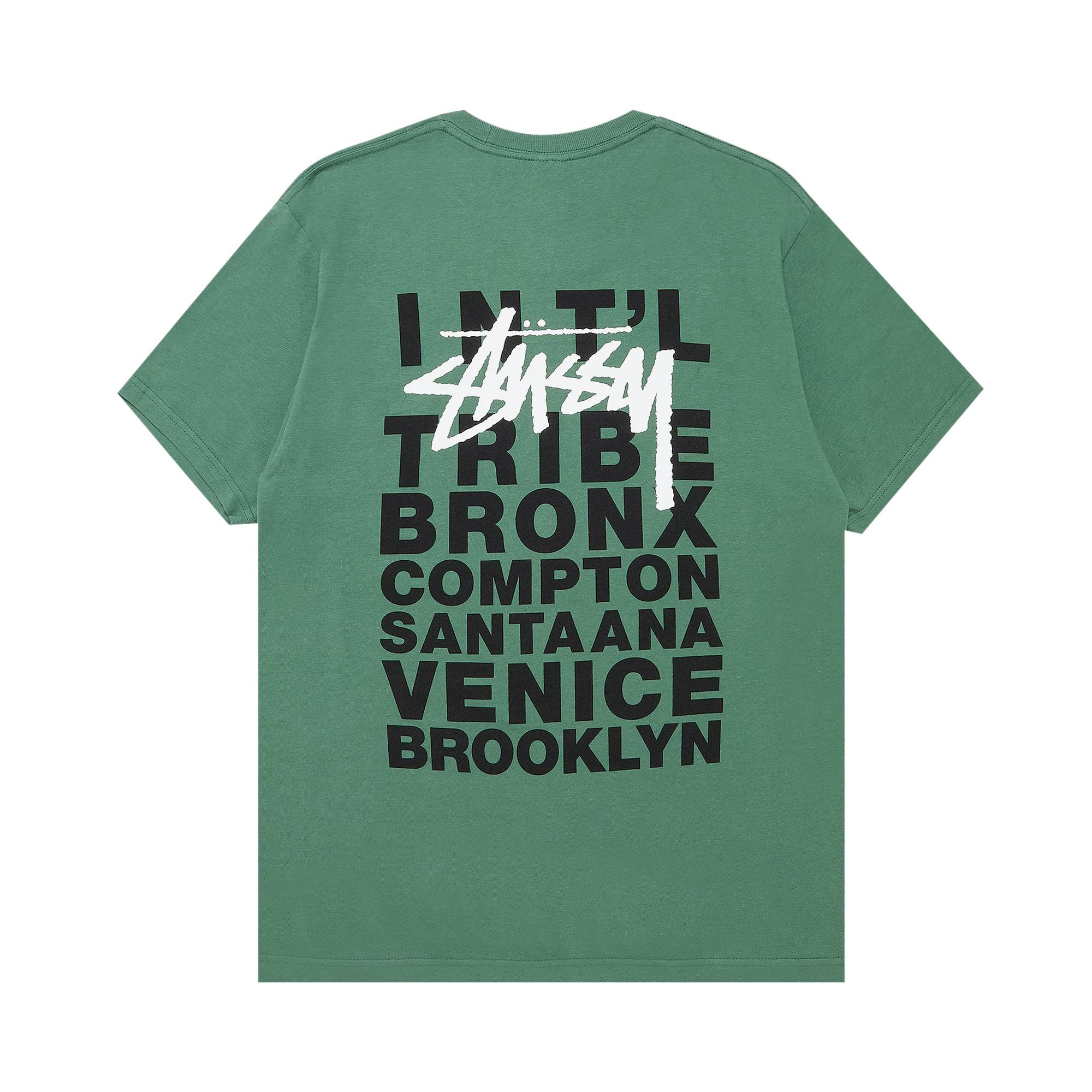 Stussy City Block Tee 'Dark Green' - 2