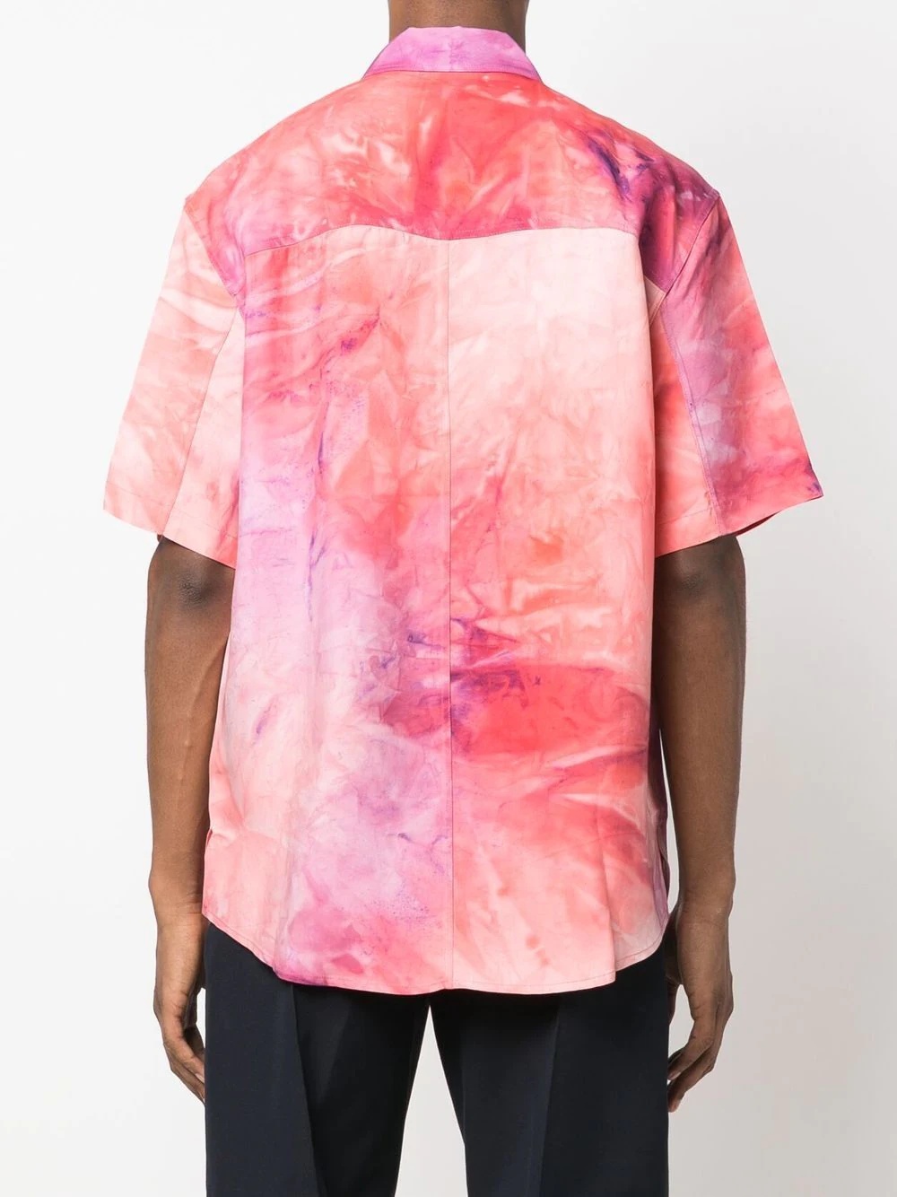 tie-dye short-sleeve shirt - 4