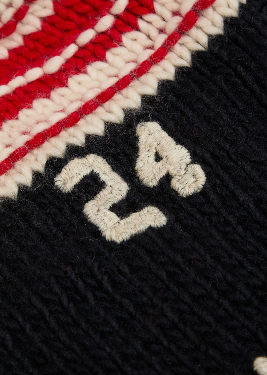 Nahmias Logo Striped-intarsia Wool Jumper - 5
