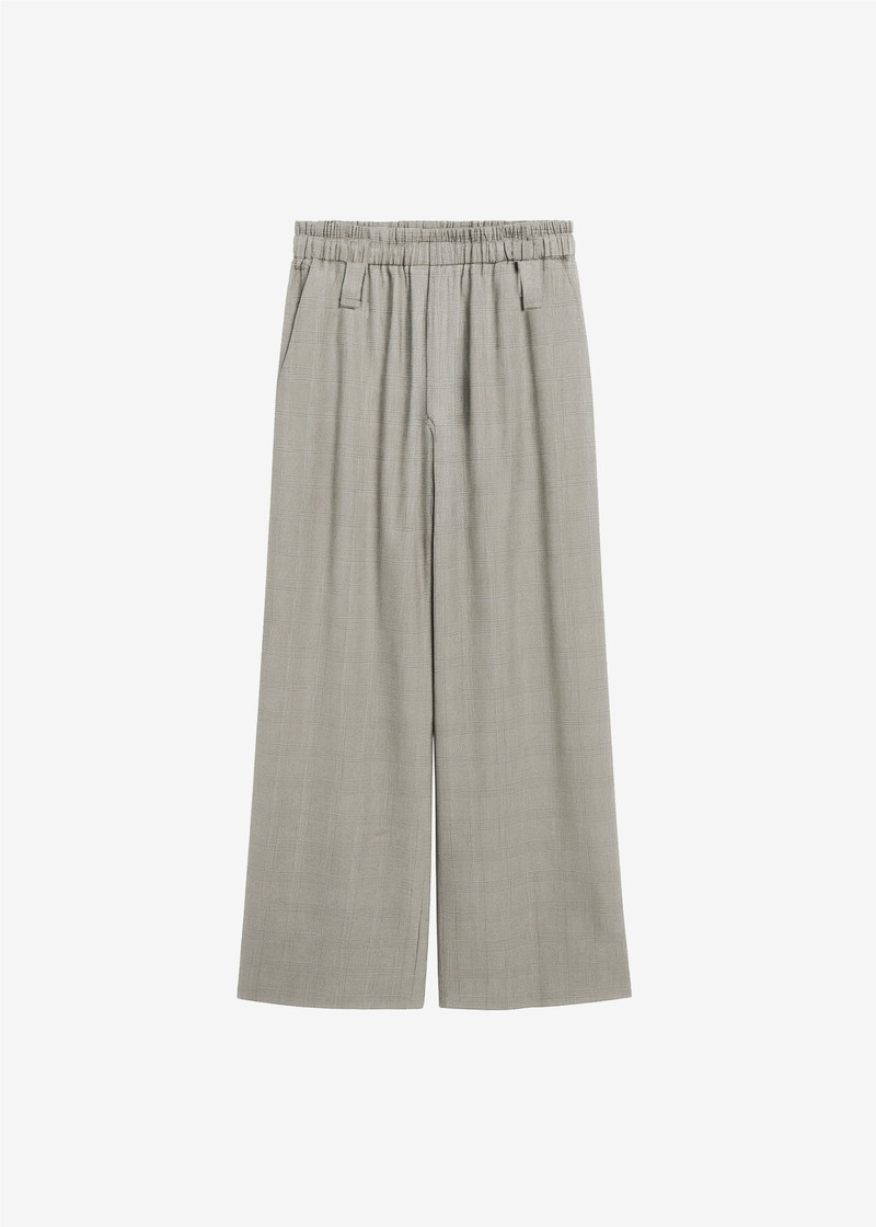 Oakdale Track Pants - Beige Glen Plaid 1