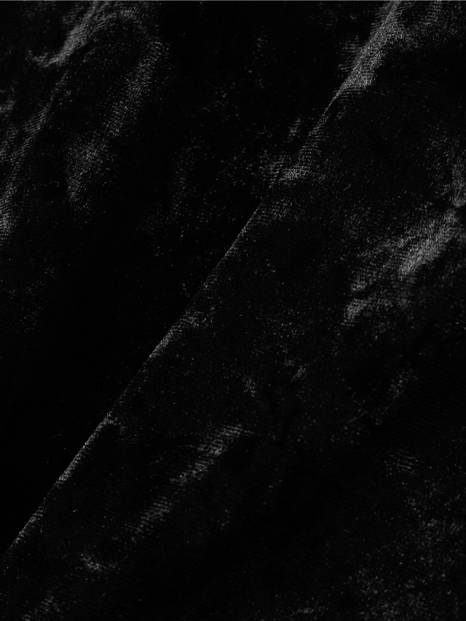 Hadley wrap-effect velvet midi dress Black - 4