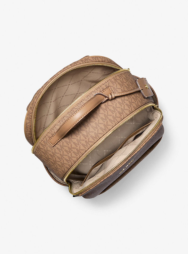 MICHAEL KORS Sable Large Signature Logo Backpack outlook