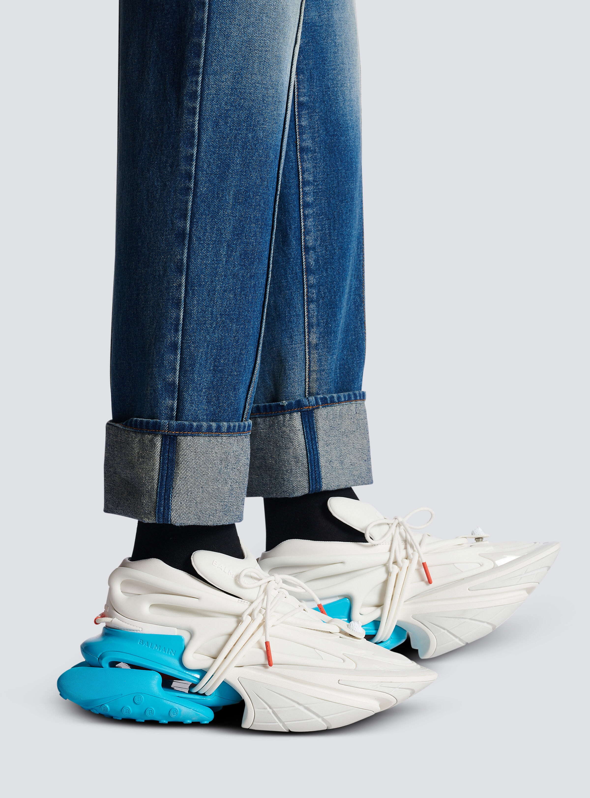 Unicorn trainers in neoprene and leather - 10