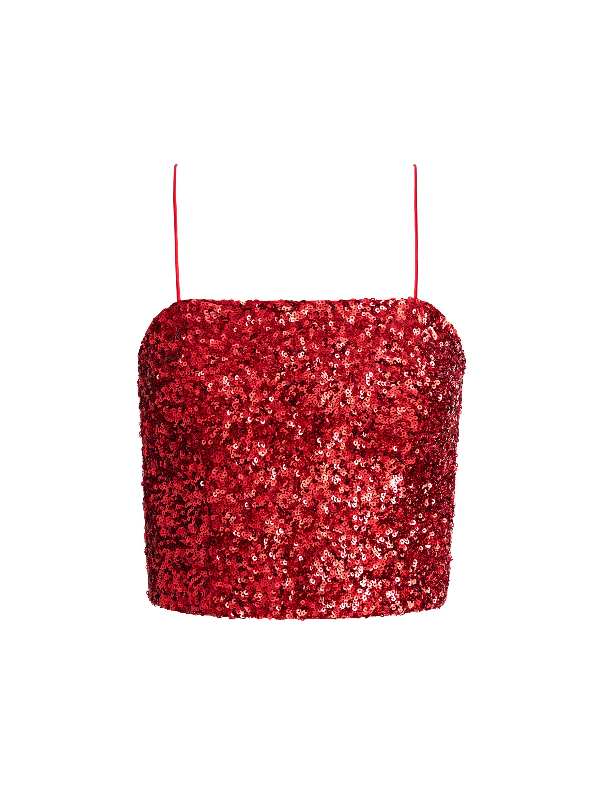 CERESI SEQUIN BANDEAU TOP - 1