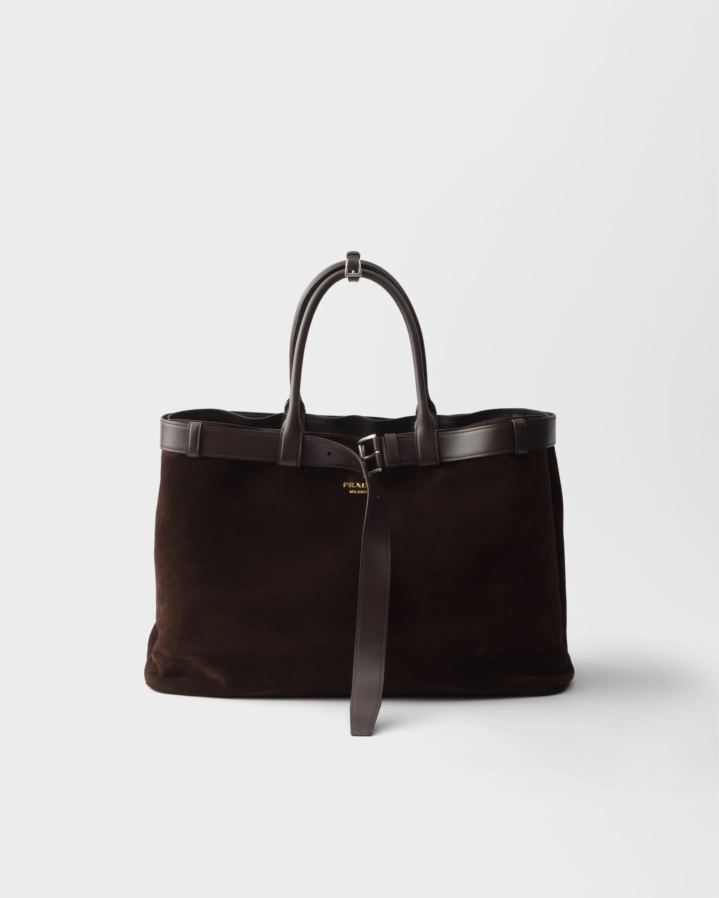 Prada Buckle suede bag with belt - 1