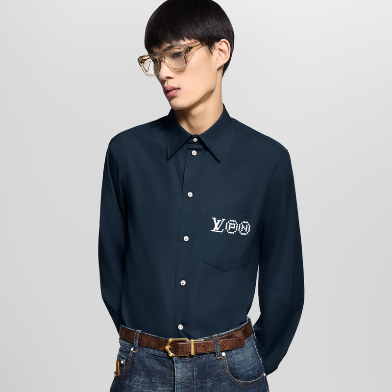 Louis Vuitton Printed Signature Long- Sleeved Shirt outlook