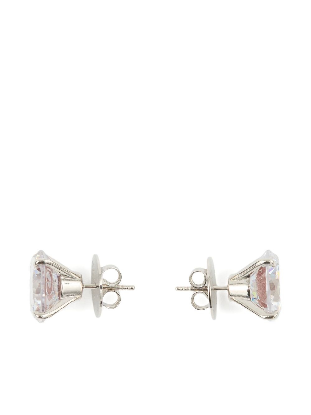 swirl heart-patterned stud earrings - 2