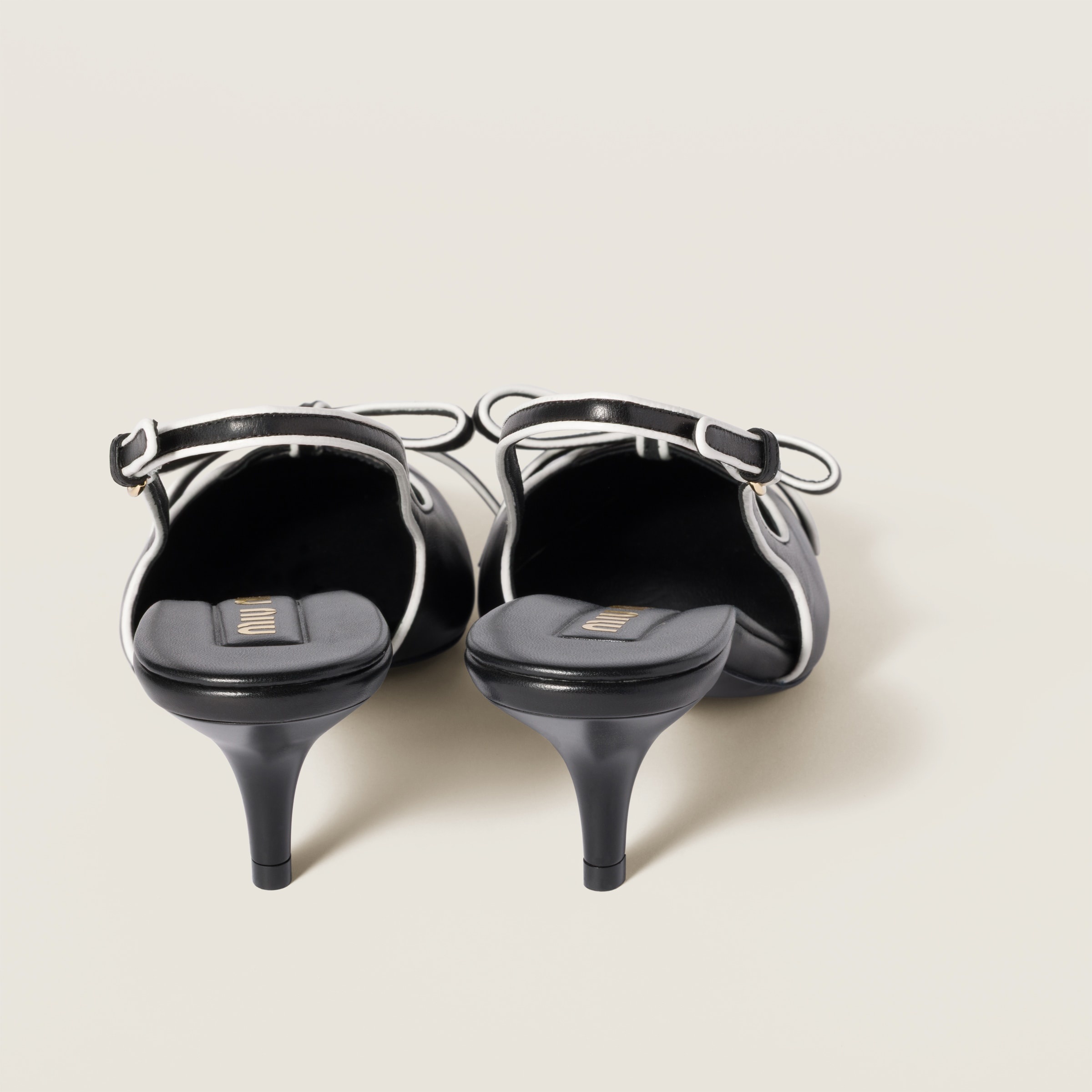 Nappa leather slingback pumps - 3
