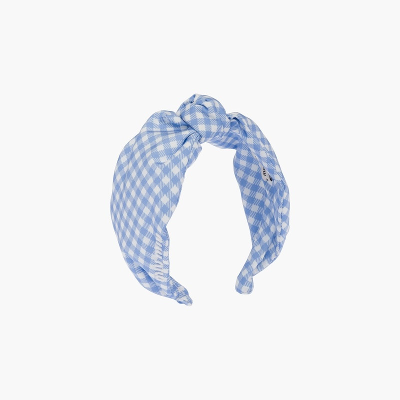 Miu Miu Printed faille headband outlook