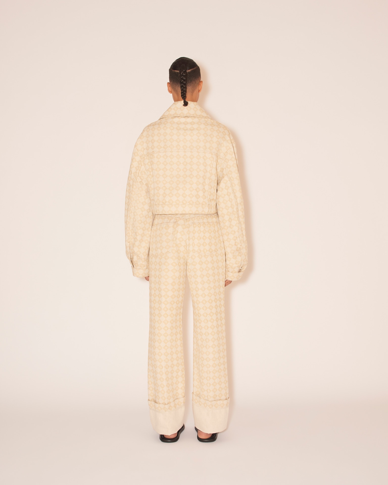 MEIRE - Turn up trousers - Natural - 5