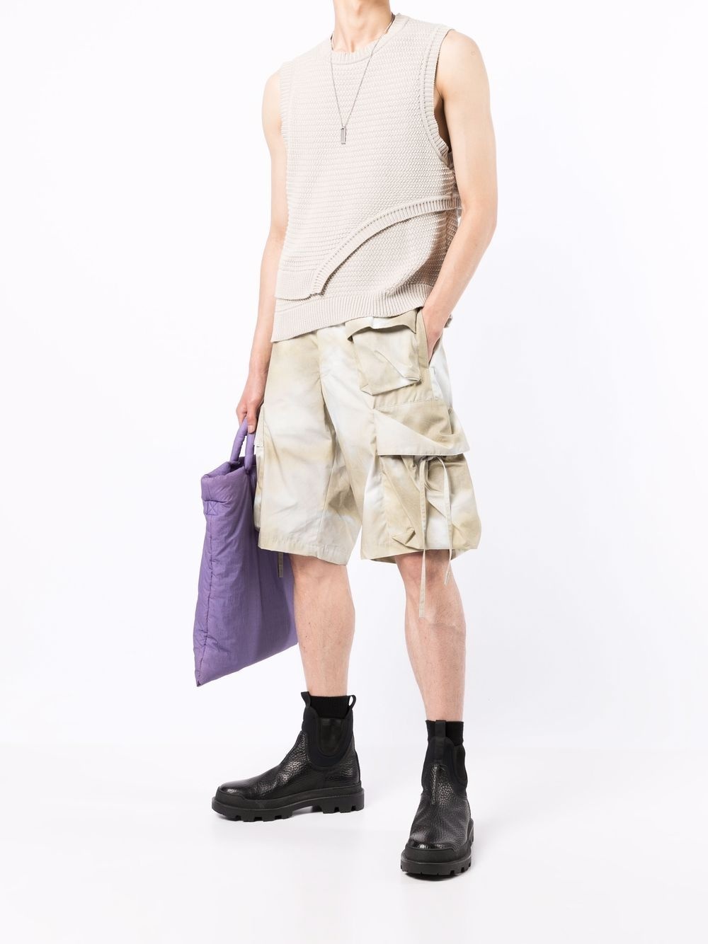 Puff wide-leg cargo shorts - 2