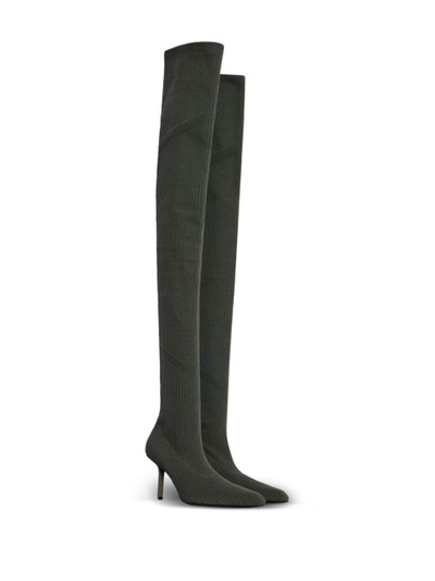 Dion Lee 88.9mm heel thigh-high boots outlook