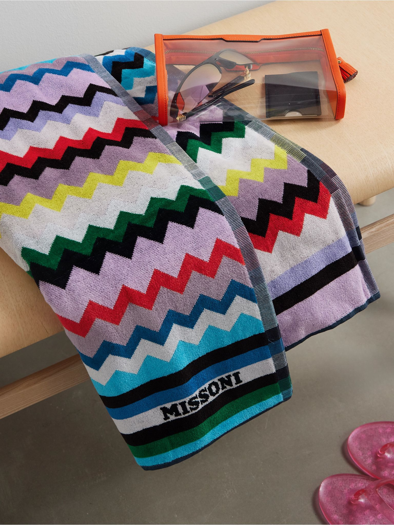 Carlie striped cotton-terry beach towel Multi - 2