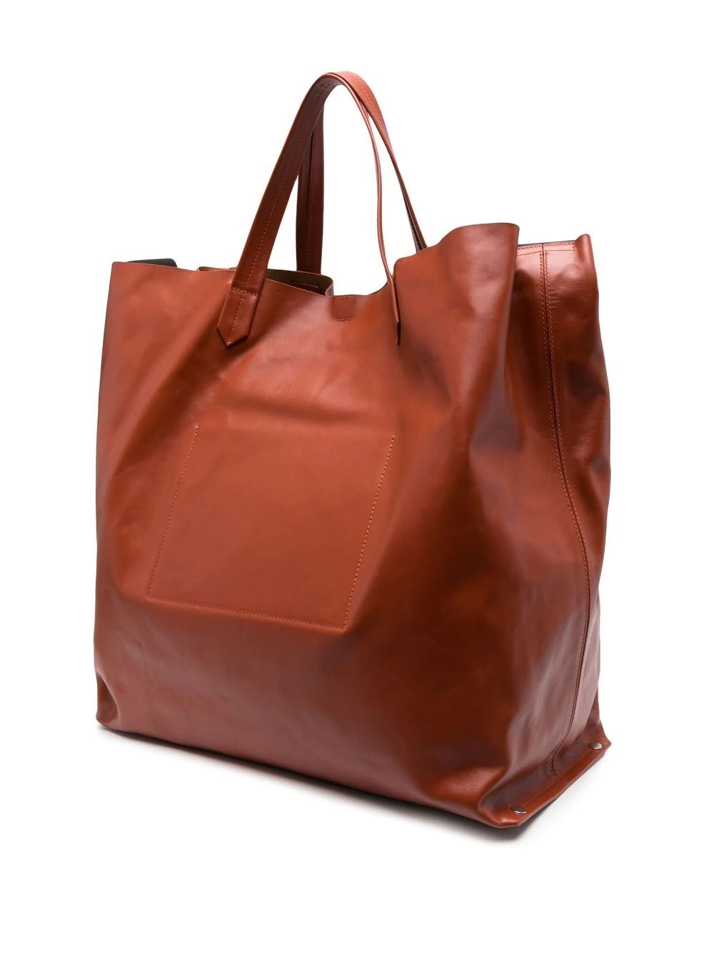 leather tote bag - 3