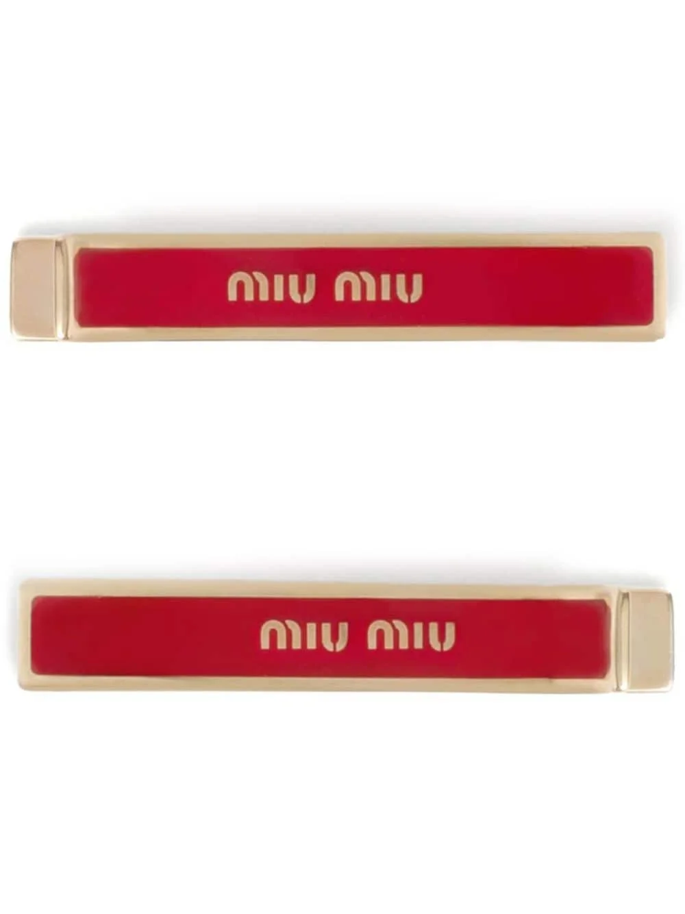 logo-engraved hairclip (pack of two) - 1