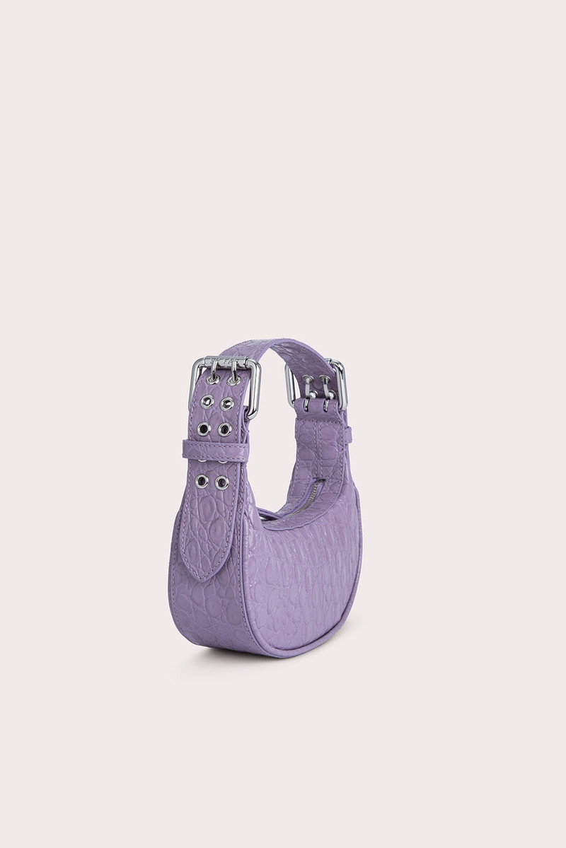 Mini Soho Purple Haze Circular Croco Embossed Leather 3