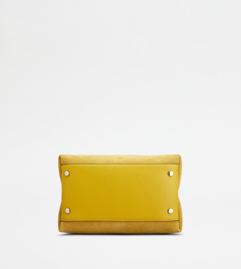 BAG IN SUEDE MICRO - YELLOW, BROWN 3