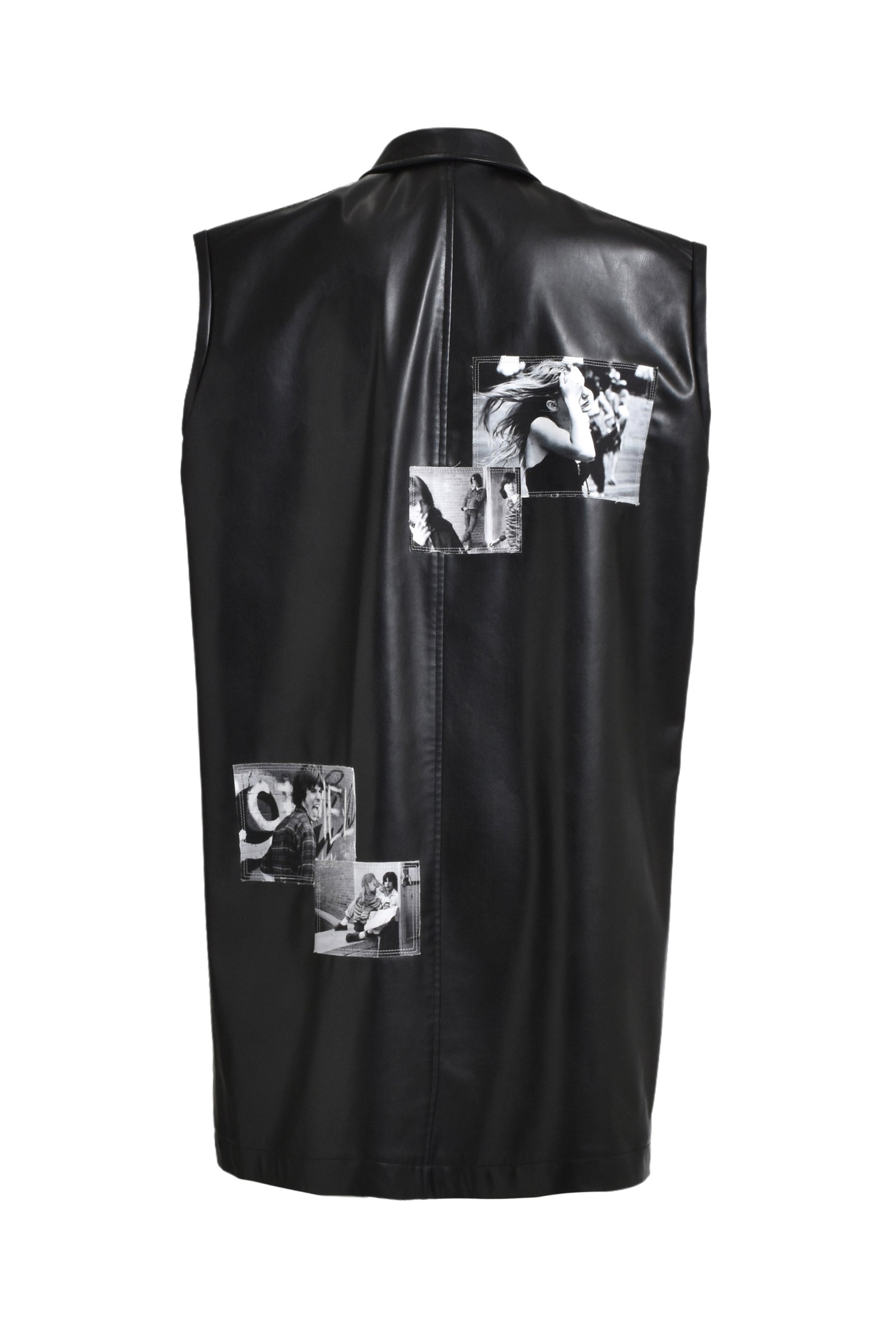 SLEEVELESS DOCTOR JACKET. / BLK - 2