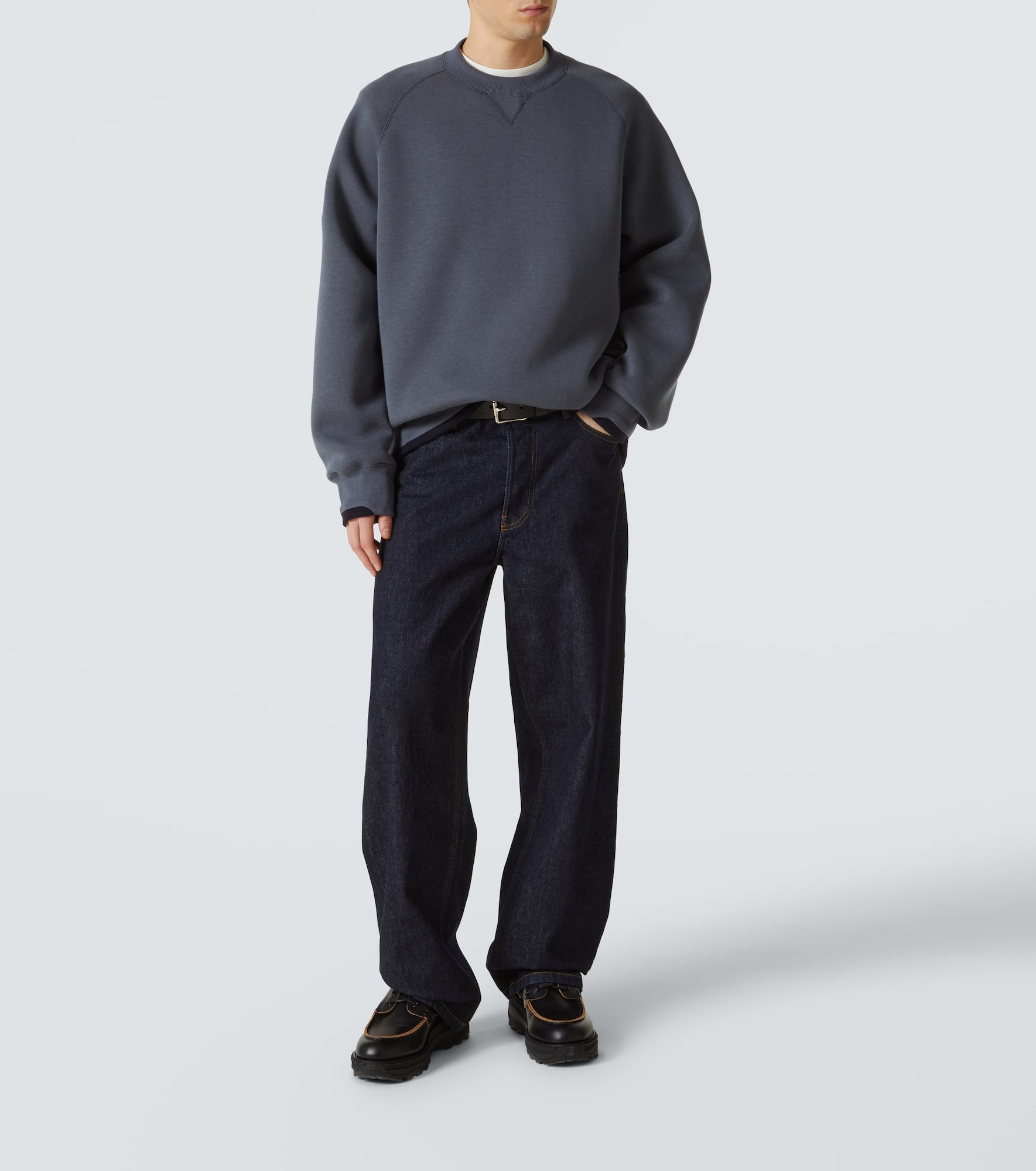 Cotton-blend sweatshirt - 2