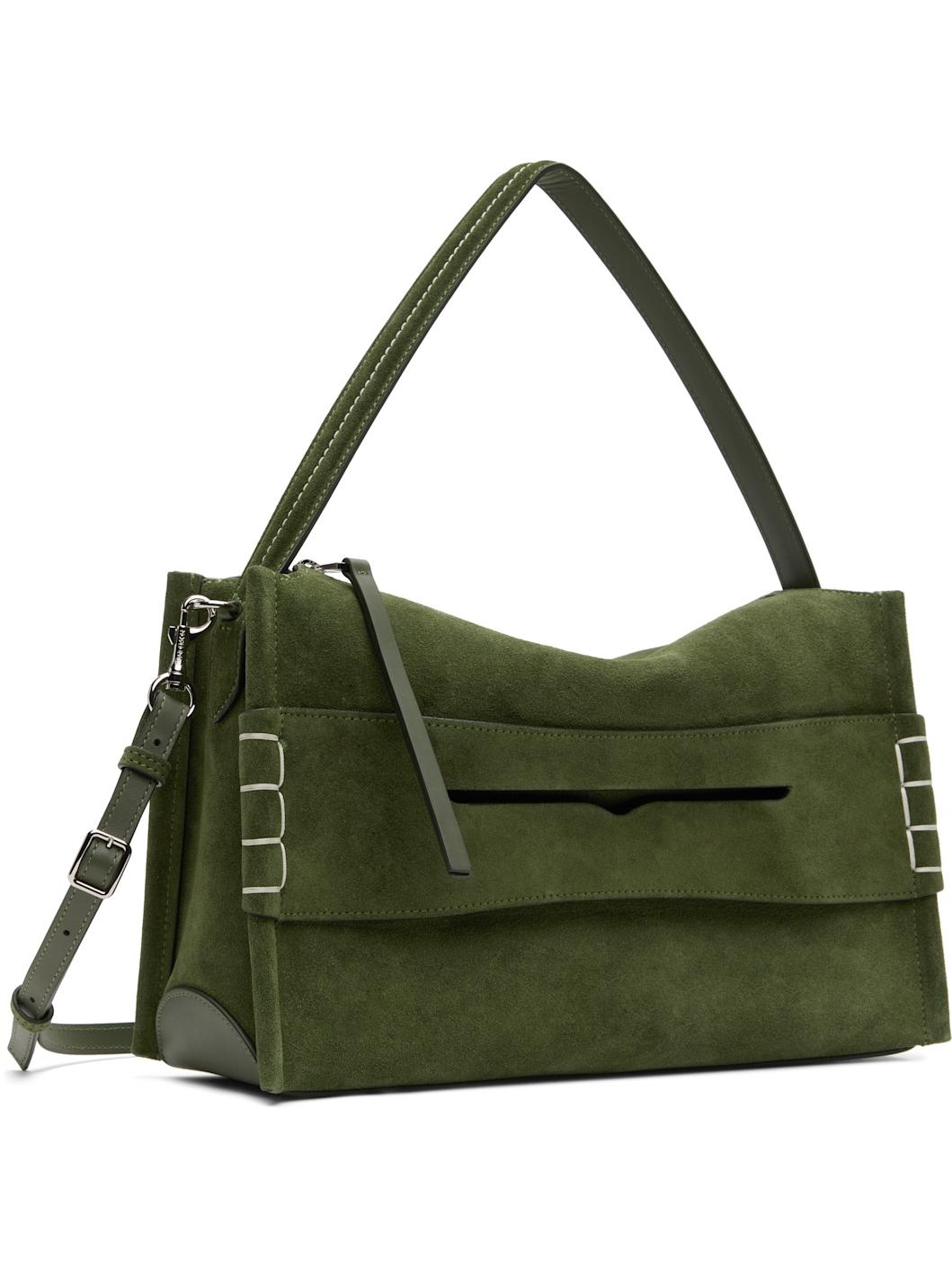 Green Medium Loafer Bag - 2