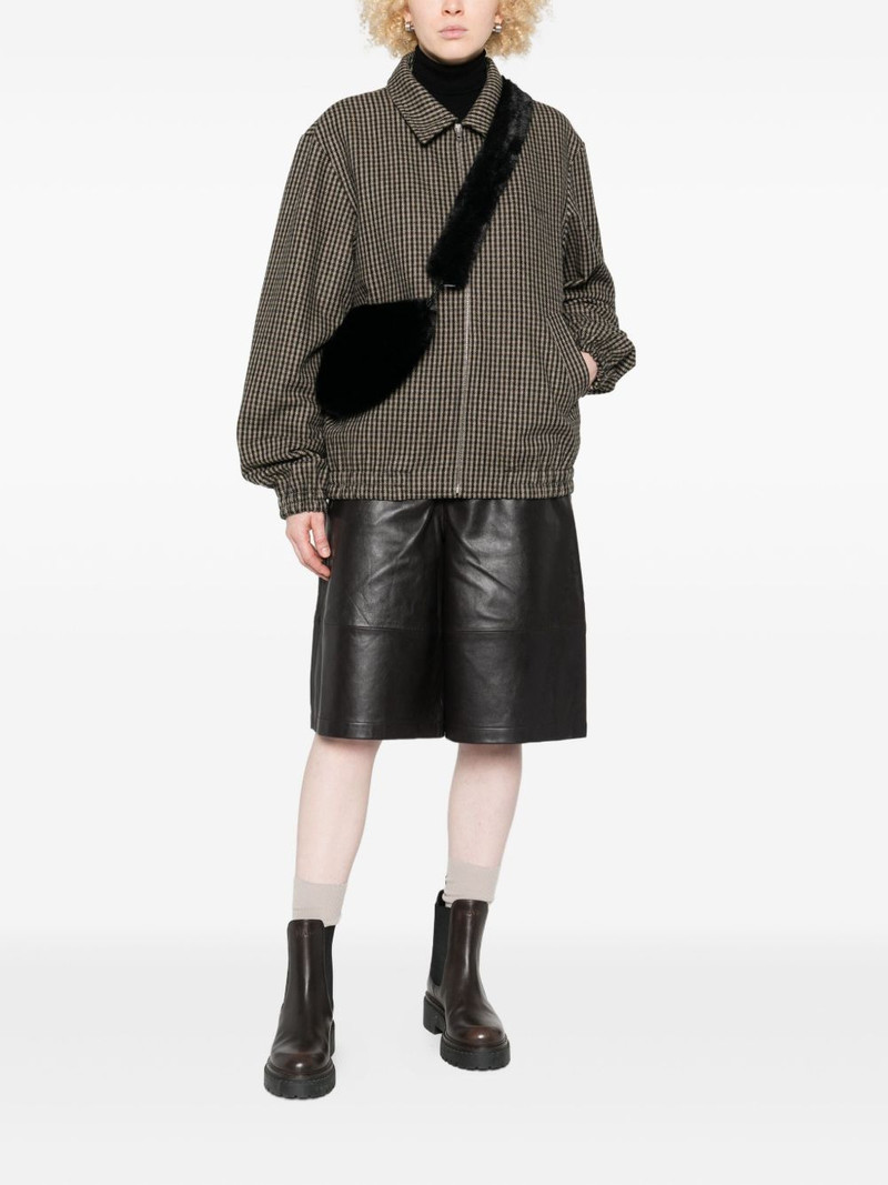 A.P.C. gingham-check zip-up jacket outlook