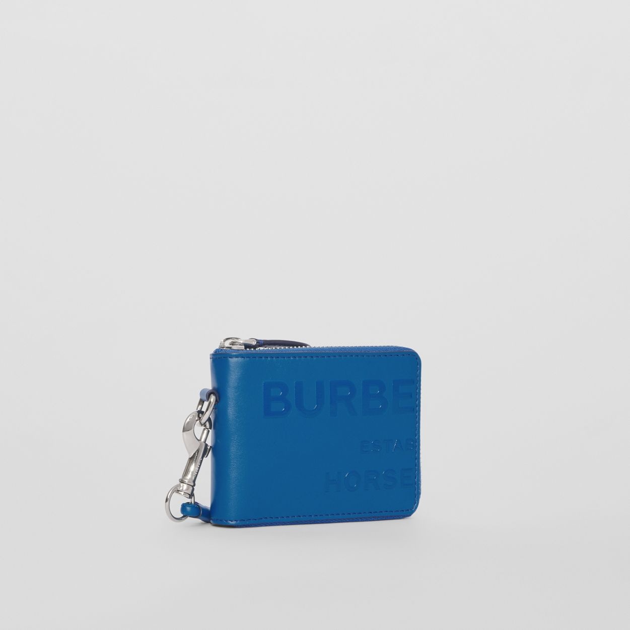 Horseferry Print Leather Ziparound Wallet Lanyard - 6