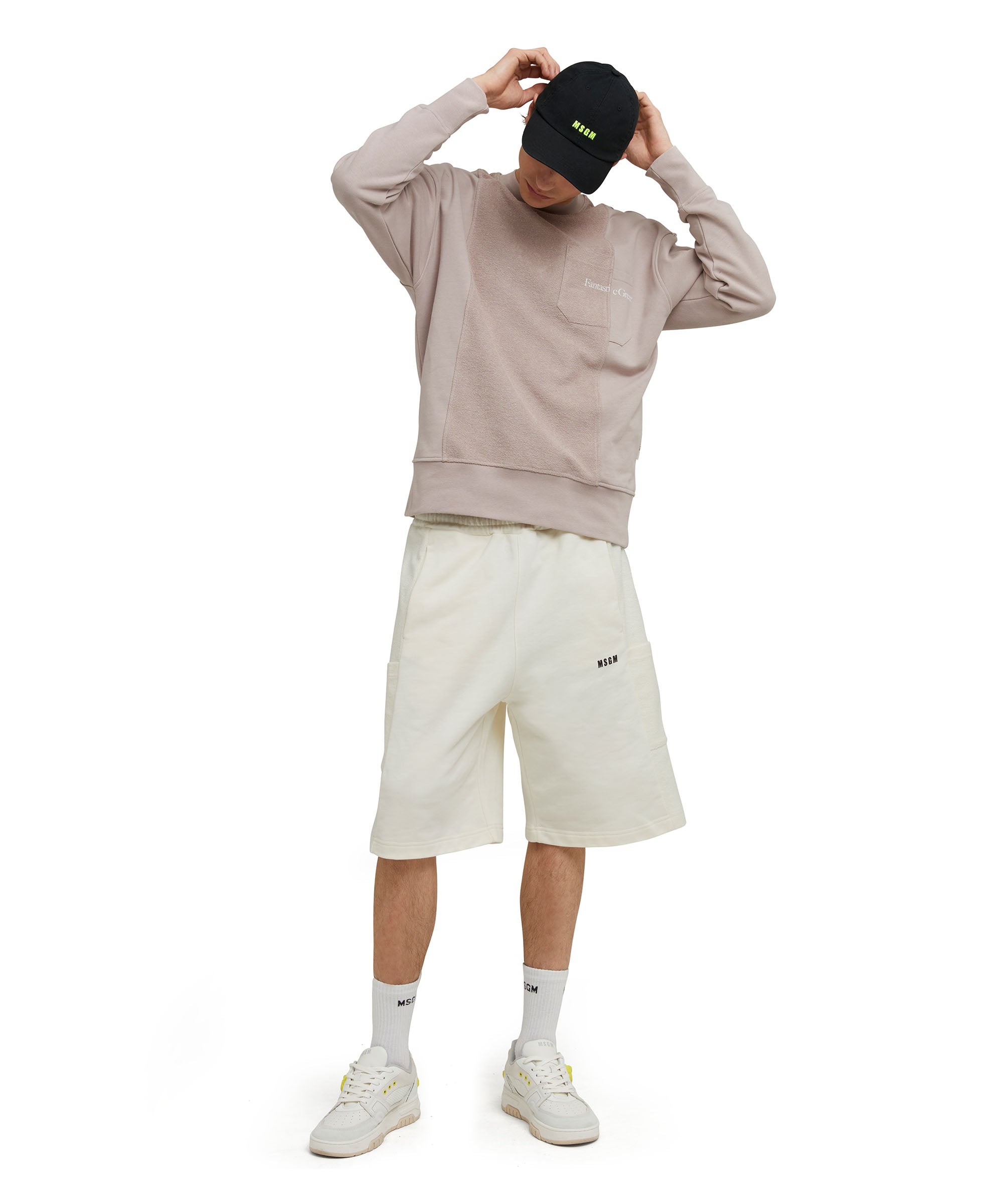 Organic cotton crewneck sweatshirt from the MSGM Fantastic Green Capsule - 5