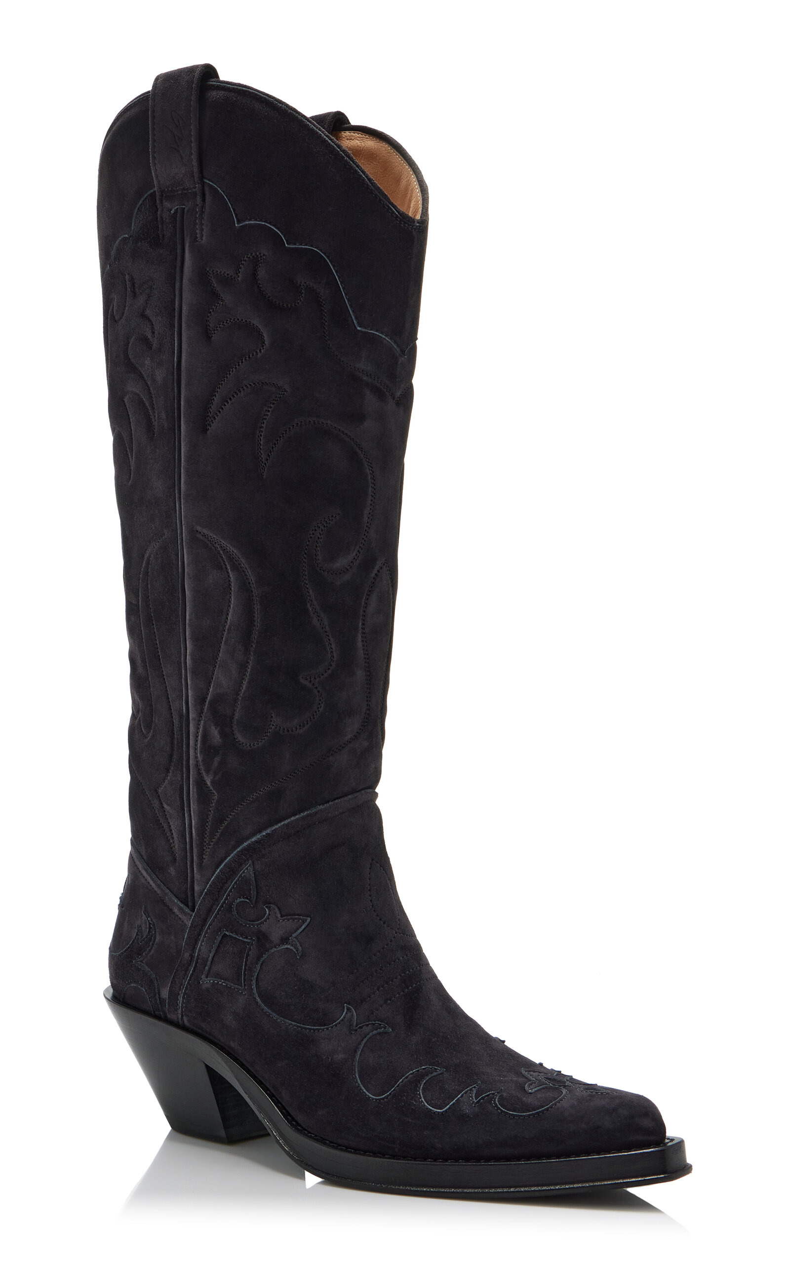 Capitana Suede Western Boots black - 4