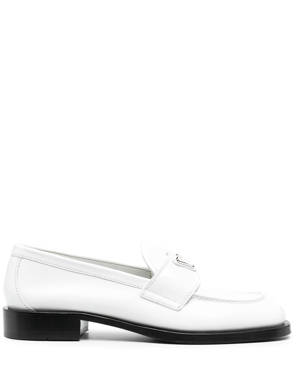 logo-plaque penny loafers - 1