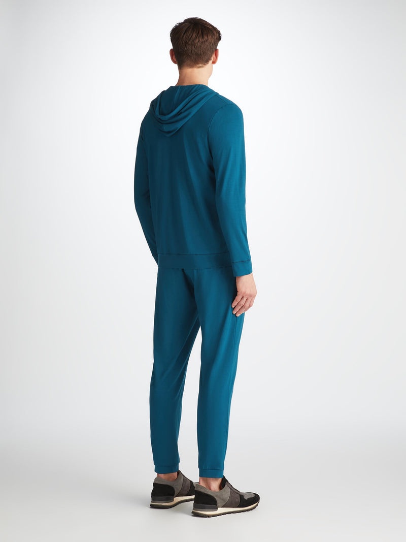 Men's Hoodie Basel Micro Modal Stretch Poseidon Blue - 4