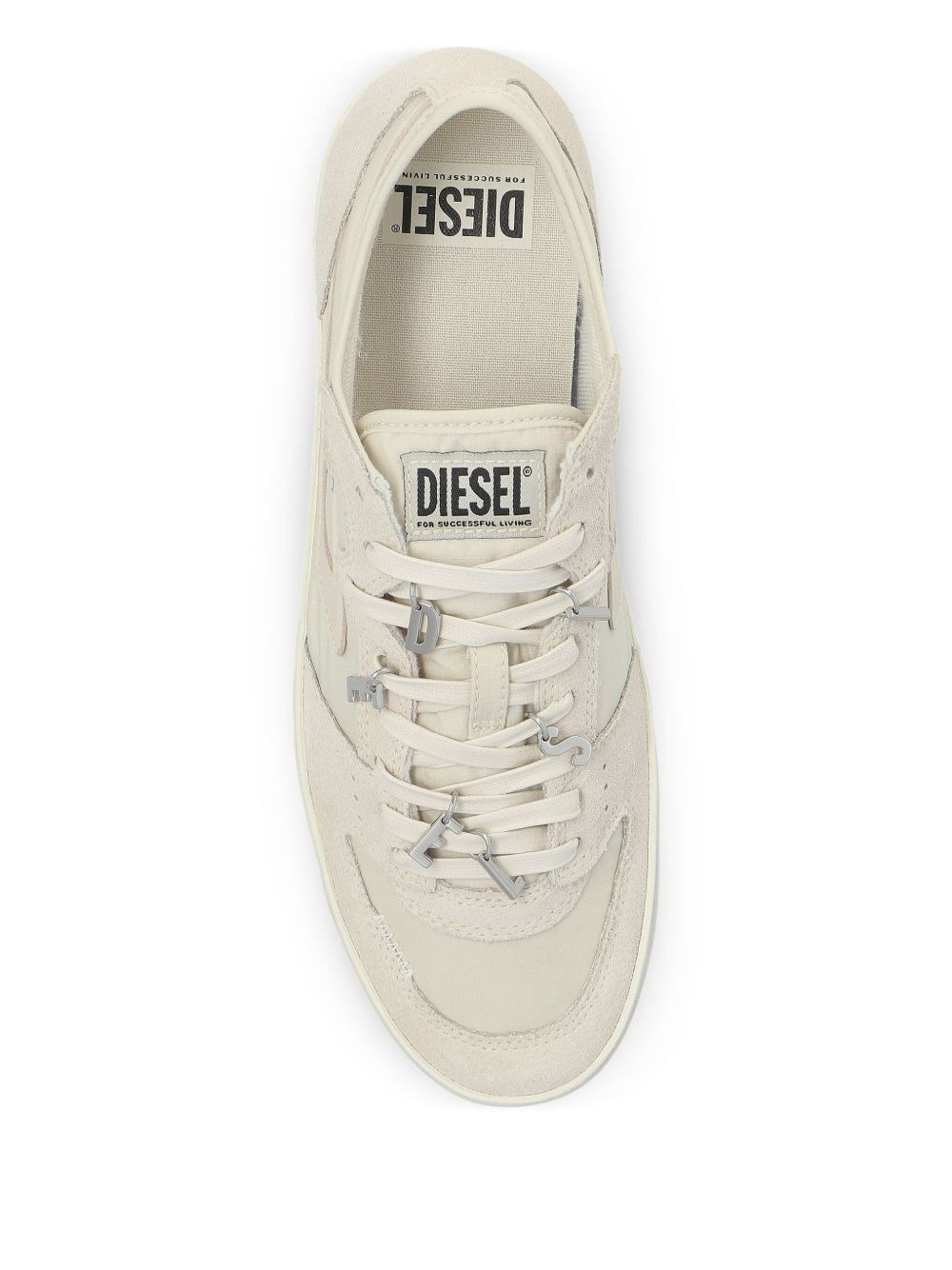 S-Leroji D-1 Low letters-detail suede low-top sneakers - 4