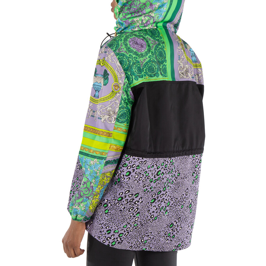 Versace Barocco Patchwork Print Hooded Jacket - 6