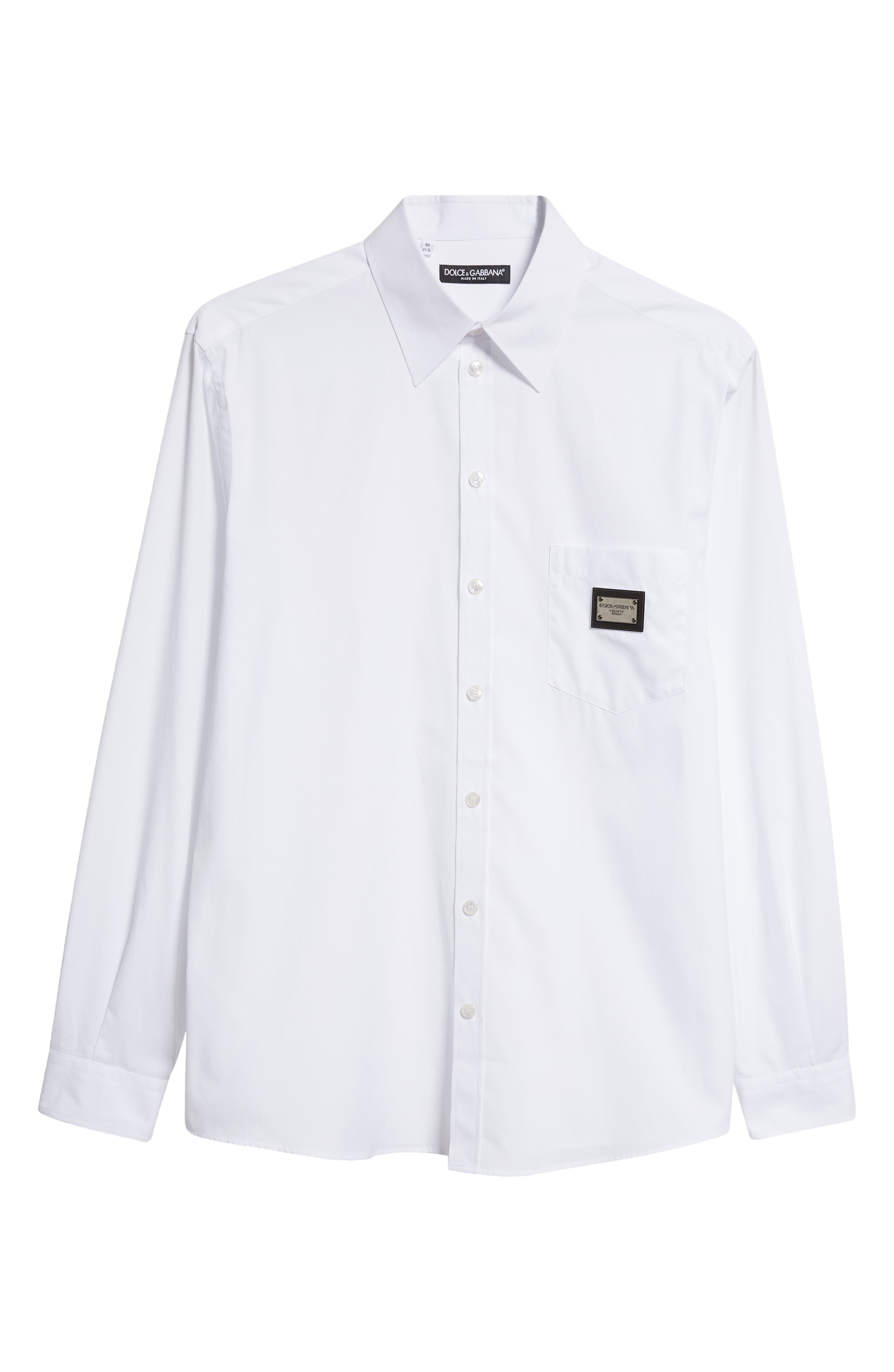 Essential Martini Fit Cotton Button-Up Shirt - 5
