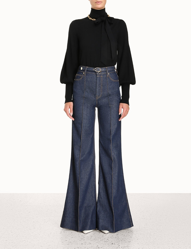 Zimmermann TIE COLLAR SWEATER outlook