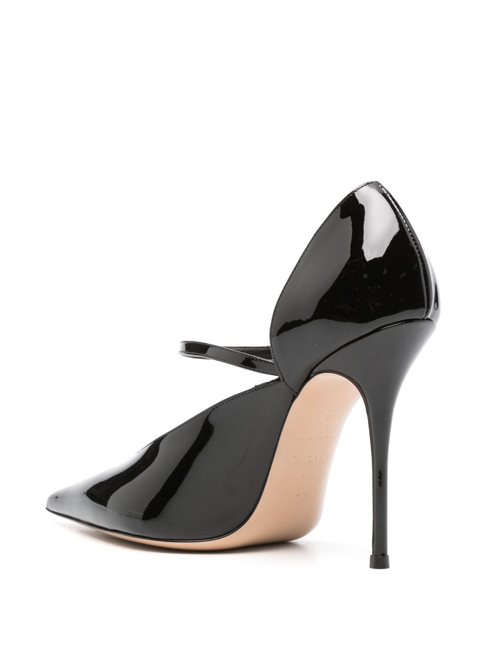 100mm Scarlet Jolly leather pumps - 3