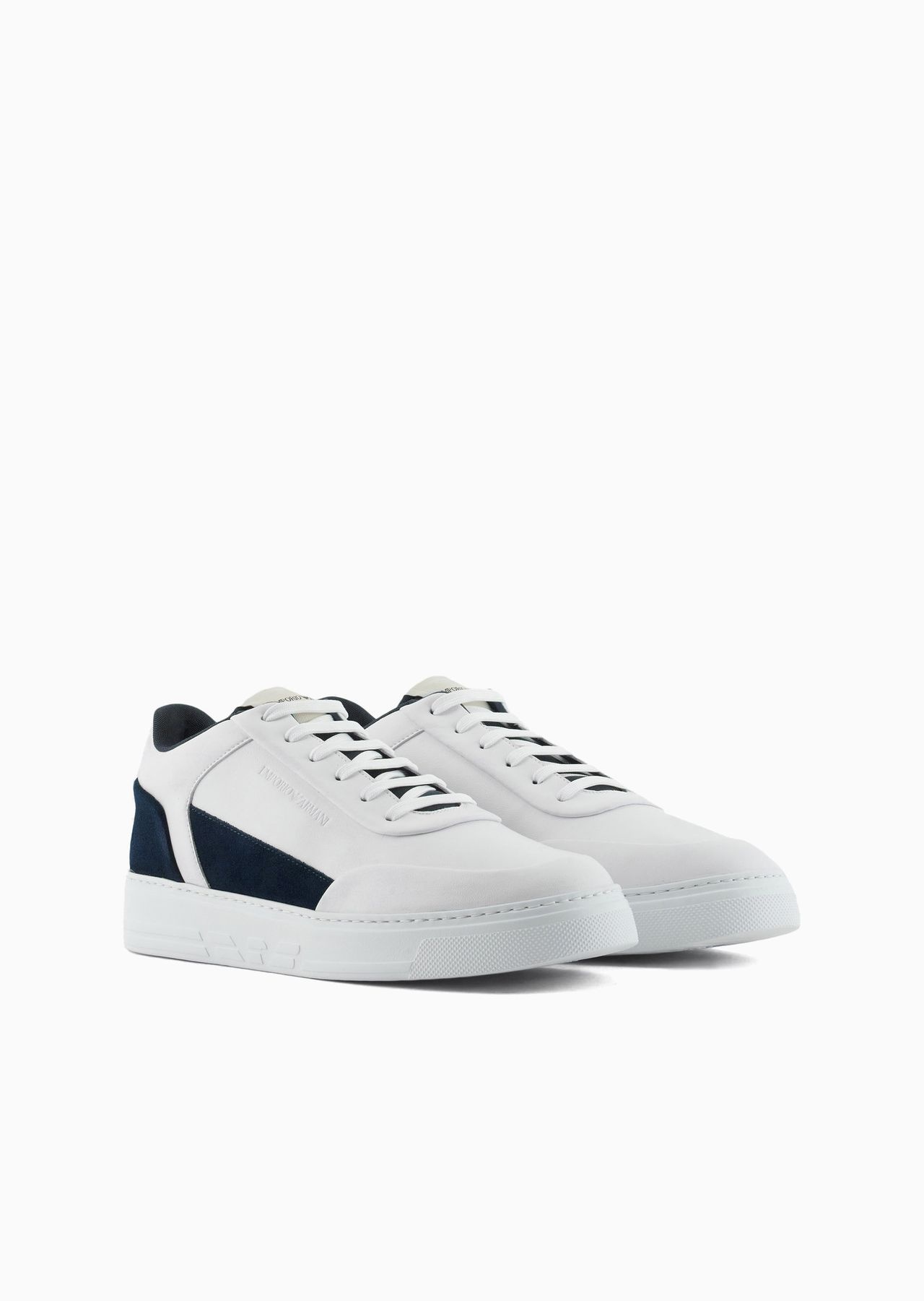 Leather and suede sneakers with side logo - 2