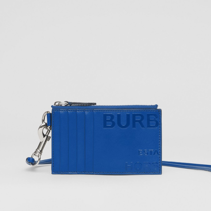 Horseferry Print Leather Card Case Lanyard 8